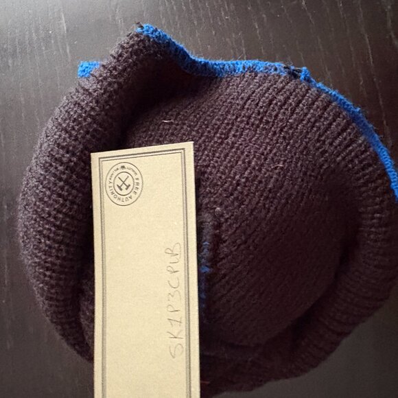 NEW Mens Free Authority Stocking Cap Winter Face Mask Blue Red - Picture 4 of 4